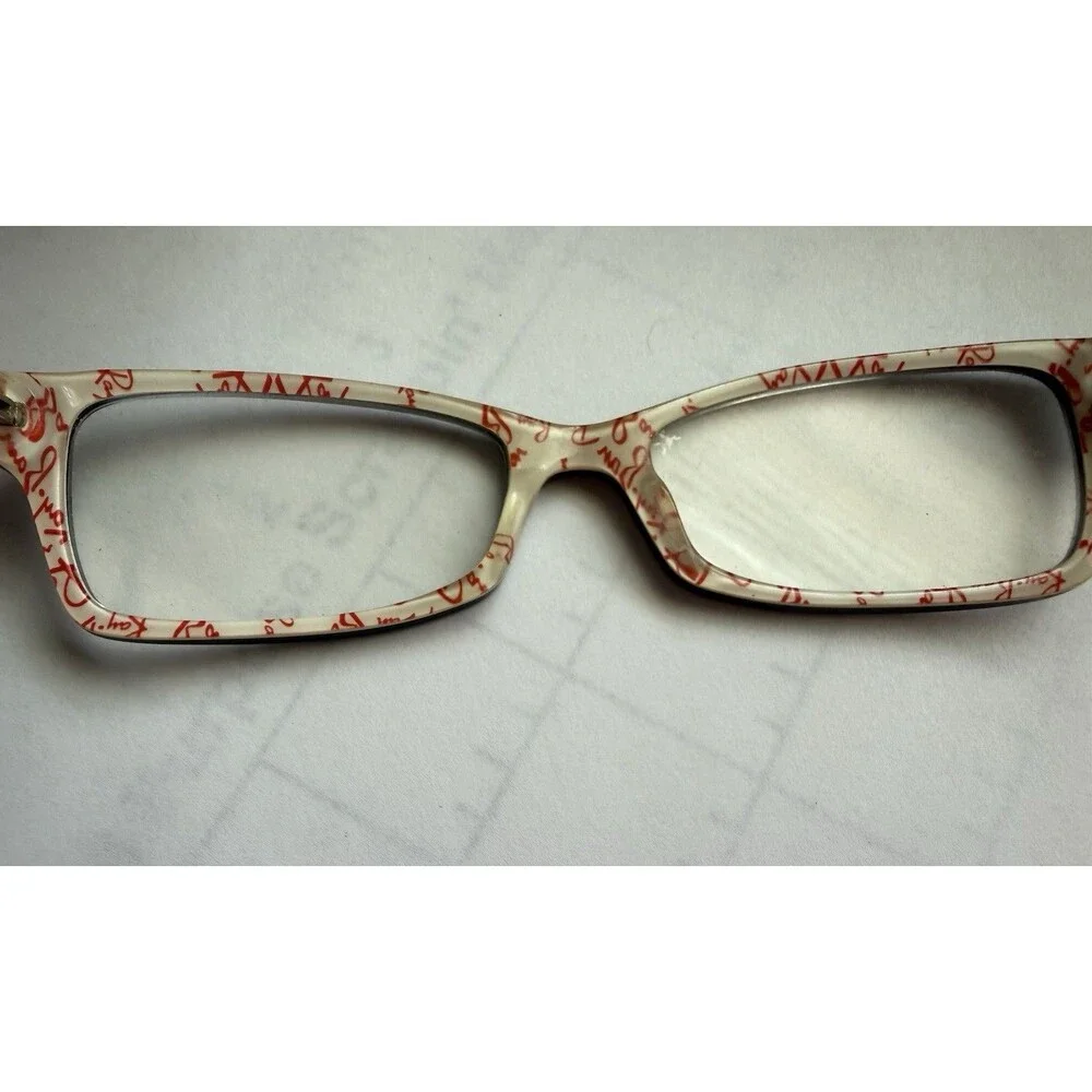Ray-Ban RB5224 5014 Eyeglass Frames 51-16-140 Black Red Script Arms